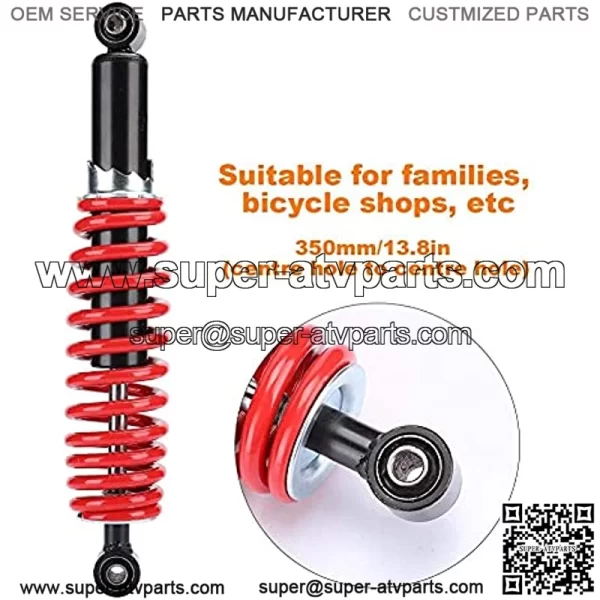 Shock Absorber, 350mm/13.8in Rear Shock Absorber Universal Fit forDune Buggy Quad Dirt Bike ATV - Image 3