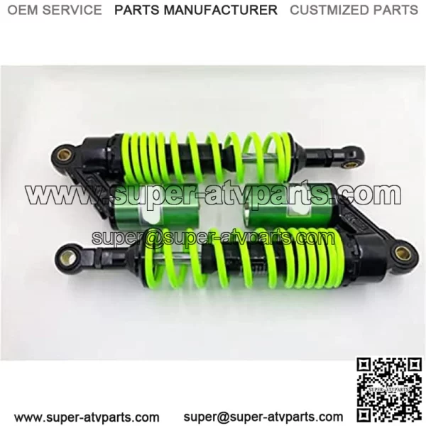 340mm 13.38 inch 7mm Spring Universal Motorcycle Air Shock Absorber Rear Suspension ATV Quad Scooter Dirt Bike For 50cc 75cc 90cc 125cc 150cc 250cc 300cc Green