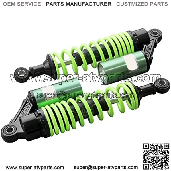 340mm 13.38 inch 7mm Spring Universal Motorcycle Air Shock Absorber Rear Suspension ATV Quad Scooter Dirt Bike For 50cc 75cc 90cc 125cc 150cc 250cc 300cc Green - Image 2