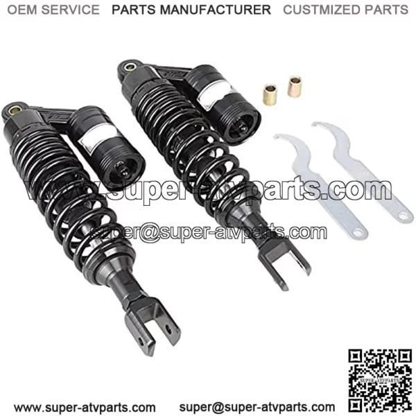 320mm Pair Rear Motorcycle Shock Absorbers Suspension Eye to Clevis Universal for Kawasaki Honda Yamaha Suzuki Black