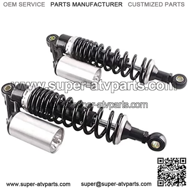 Pair 320mm Universal Motorcycle Rear Air Shock Absorbers for ATV Go Kart Quad Dirt Sport Bikes ( black&silver) - Image 3