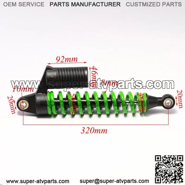 320mm Front Shock Absorber Suspension Fo Dirt Bike Quad ATV Buggy Coolster 500lb - Image 2