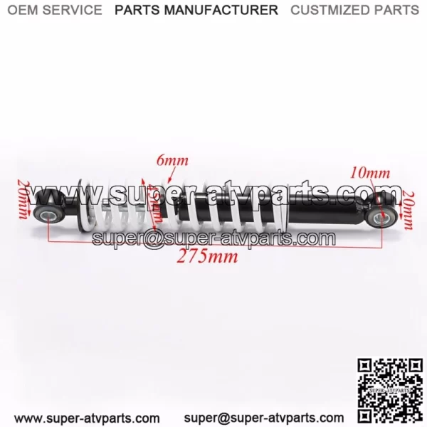 4x  275mm 11" Front Shock Absorber Suspension Go Kart ATV Quad Taotao Coolster - Image 2