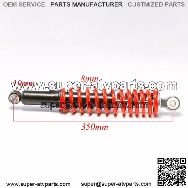 4x 350mm 14" Front Shock Absorber ATV Quad Pit Dirt Bike Go Kart Taotao Coolster - Image 2