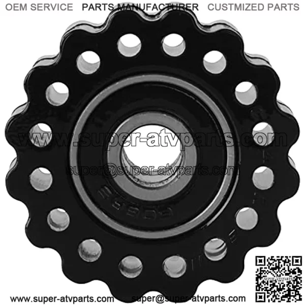 PRO CAKEN Universal 8mm Motorcycle Idler Sprocket, Motorcycle Idler, 8mm Drive Chain Pulley Roller Slider Tensioner Wheel Guide for Pit Dirt Mini Bike Motorcycle ATV Motorcycle-Black - Image 3