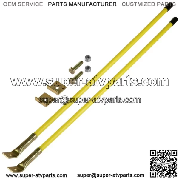 Snow Plow Blade Guide Markers 26" Bolt on For Myers Buyers 09916 1308005 Yellow