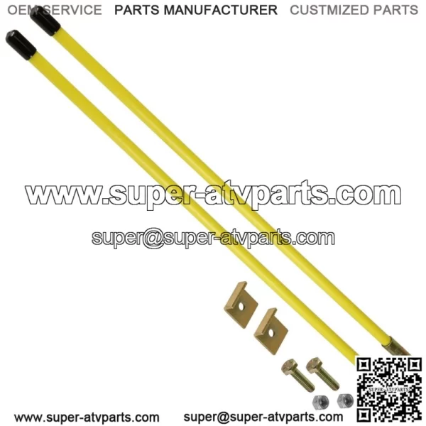 Snow Plow Blade Guide Markers 26" Bolt on For Myers Buyers 09916 1308005 Yellow - Image 3