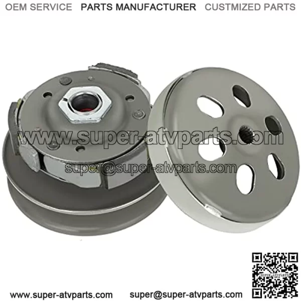 GY6 150CC Engine Rear Clutch Assembly Set 19 Spline Compatible with Auto Scooter ATV Go Kart Moped Kazuma 150cc Full auto ATVs