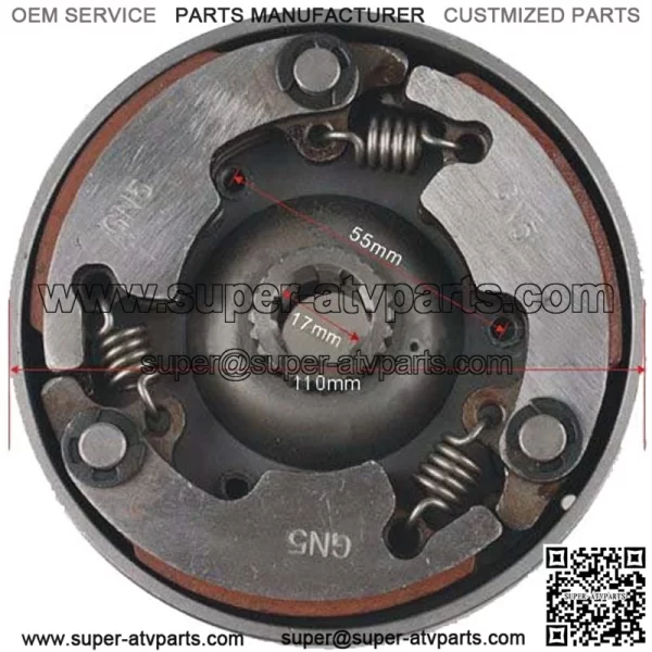 Automatic Clutch compatible with 50cc 70cc 90CC 110cc 125cc for ATVs Dirt Bikes Go Karts Quad Pit Bike Taotao SunL JCL Coolster Tank SSR Roketa - Image 3