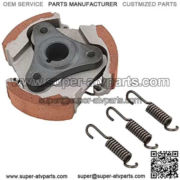 Kit de motor de bicicleta, metal de embrague de bicicleta motorizado con resortes de repuesto de 3 piezas para bicicleta de cross