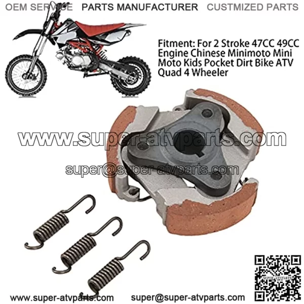 Embrague de bicicleta motorizado, kit de motor de bicicleta funcional exquisito con resortes de repuesto de 3 piezas para trabajadores de mantenimiento para bicicletas de cross - Image 3