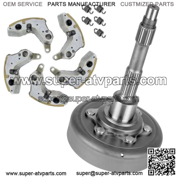 Centrifugal Clutch Drum Shaft w/ Pads Springs For Arctic Cat 0823-556 0823-098