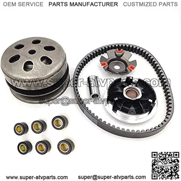 Gy6 150cc high performance clutch set??include clutch Assembly and Variator Assembly with 842 belt, fit for GY6 125cc And 150cc 4-Stroke Engine Scooter ATV Taotao Roketa Sunl
