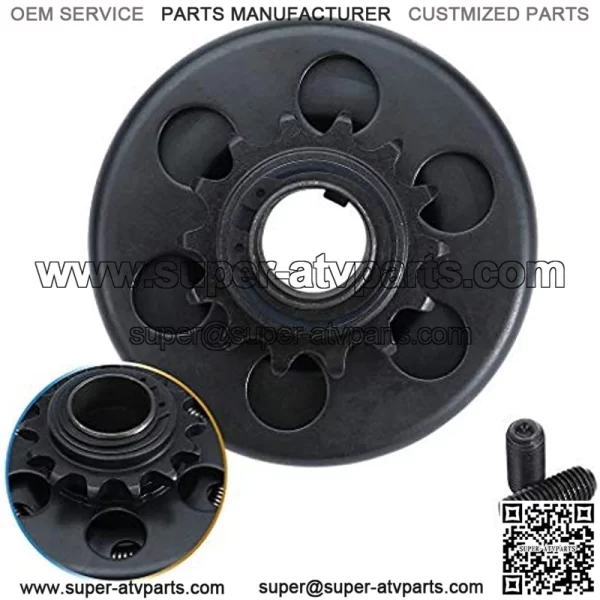 Centrifugal Go Kart Clutch,KIOIPO,13HP Go Kart Centrifugal Clutch 1inch Bore 14T 14 Tooth For 40 41 420 Chain,1 Inch Clutch??