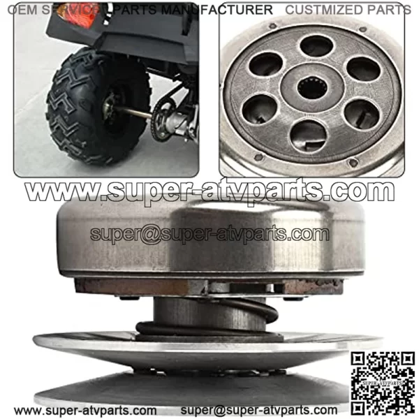 Driven Pulley, Rear Clutch Driven Pulley Assembly Fit for LINHAI 260cc 250 300cc Scooter Go Kart ATV 16T Spline - Image 2