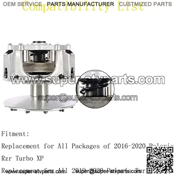 Primary Drive Clutch Complete Replacement for 2016-2021 Polaris Rzr Turbo Xp 1000 925cc - Image 3