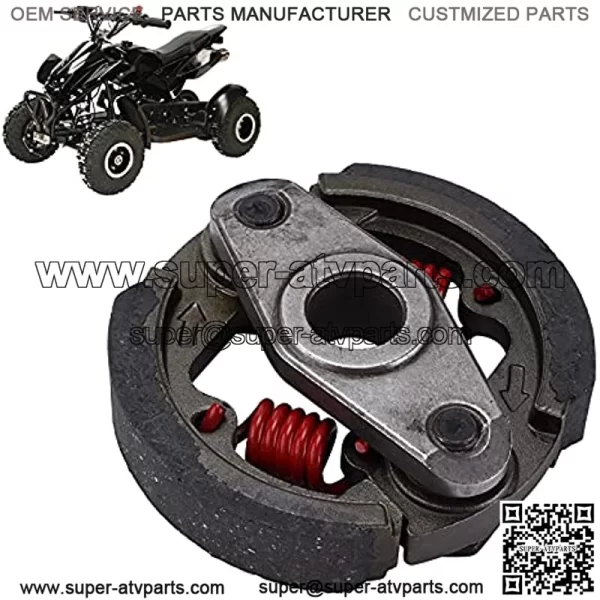 Pocket Bike Clutch, Metal Motorcycle Clutch Heavy Duty Replacement for 2 Stroke 43cc 47cc 49cc Mini Moto ATV Dirt Bike - Image 2