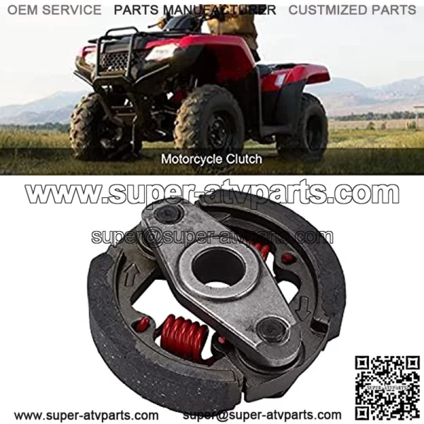 Pocket Bike Clutch, Metal Motorcycle Clutch Heavy Duty Replacement for 2 Stroke 43cc 47cc 49cc Mini Moto ATV Dirt Bike - Image 3