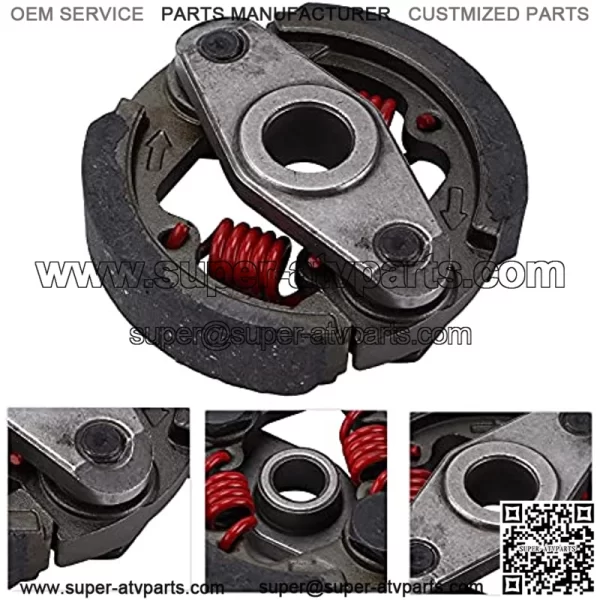 Pocket Bike Clutch, Metal Motorcycle Clutch Heavy Duty Replacement for 2 Stroke 43cc 47cc 49cc Mini Moto ATV Dirt Bike - Image 4