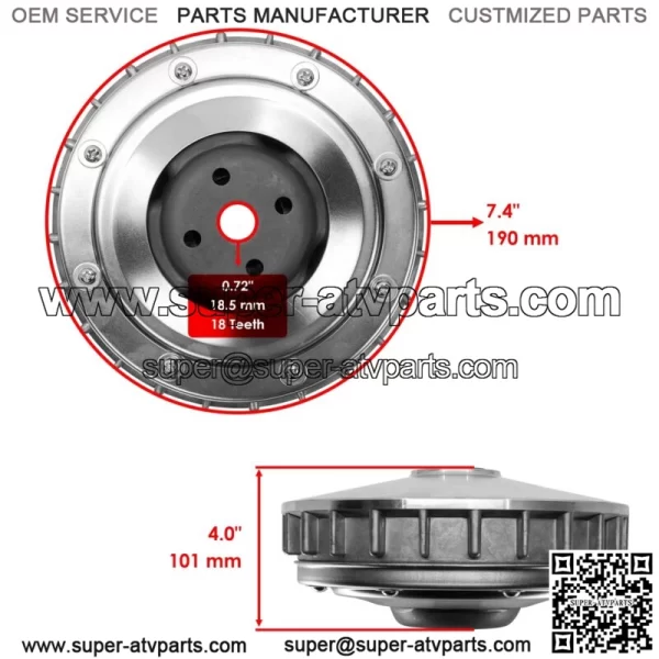 Complete Primary Drive Clutch for Yamaha 700 FI Sport ED 2008-2009 - Image 2