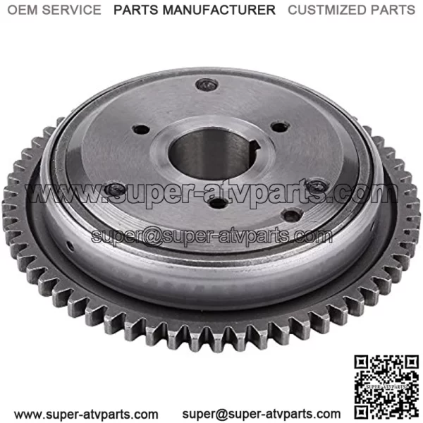 Starter Drive Clutch Primary Starter Drive Sprag Clutch Assembly for Scooter Moped GY6/125CC/150CC/152QMI/157QMJ/ATV 60 Tooth Gear 20 Sprags