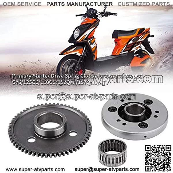 Starter Drive Clutch, Primary Starter Drive Sprag Clutch Universal for Scooter Moped GY6 125CC 150CC 152QMI 157QMJ ATV Drive Clutch - Image 3