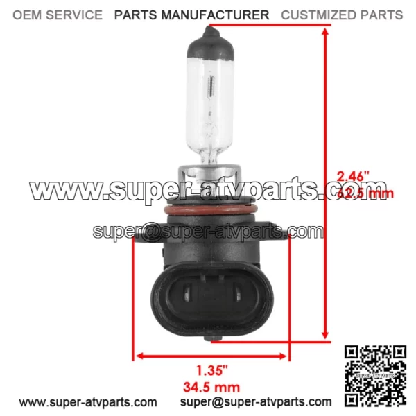 Headlight Bulb for Honda TRX450FE TRX450FM Foreman 450 4x4 2002-2004 (12V 45W) - Image 2