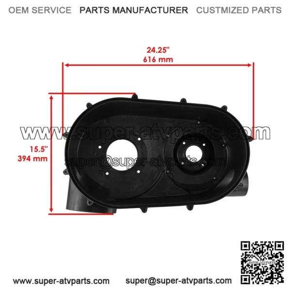 Can-Am Maverick X3 2017-2022 Clutch Air Guide Inner Back Plate Cover w/Gasket - Image 2