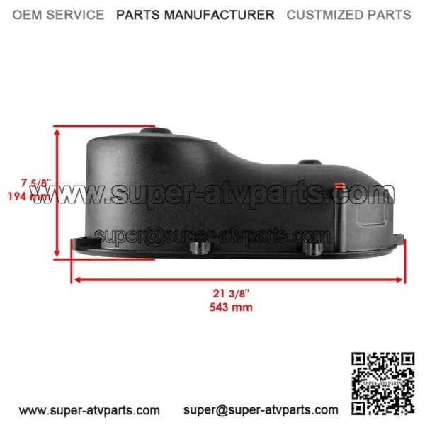 Polaris Scrambler 500/Trail Blazer/Boss 330 2010 CVT Clutch Belt Outer Cover - Image 2