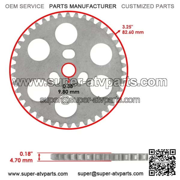 Timing Gear Sprocket for Camshaft ?C Fits Can-Am Maverick Sport 1000R and MAX 1000R (2017, 2019 Models) - Image 2