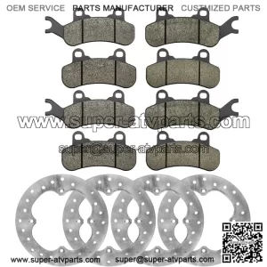 Can-Am Maverick/Max X3 2017 Front & Rear Brake Rotors w/Brake Pads