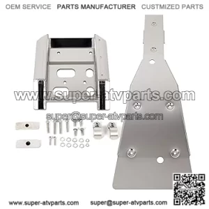 Full Chassis Glide & Swing Arm Skid Plate Compatible with 2003-2008 Suzuki LTZ400 Z400 Kawasaki KFX400 Arctic Cat DVX400 Guard Bottom Frame Engine