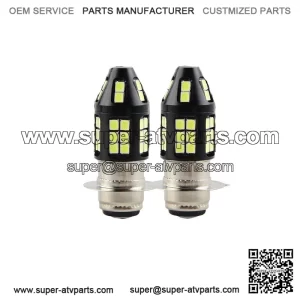 2pcs Headlight For Yamaha YFZ450 YFZ450R Raptor 700 700r LED Light Bulb 8000K
