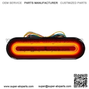 12-80V Dual Color Motorcycle Scooter Amber Color For Turn Signals and Red Color For Tail Light Brake Stop Light Lamp (Pack of 1)