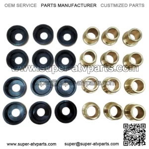 12PCS A-Arm Bushings & Dust Cover Caps Kit for Yamaha YFZ450 YFZ450R YFZ450X