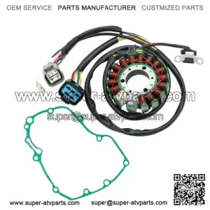 Stator & Left Crankcase Gasket for Honda TRX450ER 2006 2007 2008 2009 12 13 14 (For: Honda)