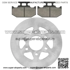 Rear Parking Brake Disc Rotor W/Pads for Yamaha Rhino 700 YXR700 4X4 2008-2013(For: Yamaha Rhino 700)