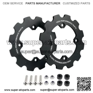 Dual Sprocket Guard Chain Protector For Yamaha Raptor 700 YFM700 2006-2024 Black