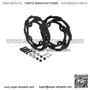 For Yamaha YFZ450R ATV Rear Dual Sprocket Guard Chain Cover Protection 2009-2023