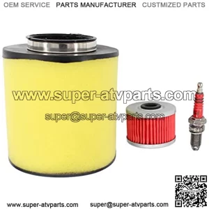 Oil Filter Air Filter Clearner Spark Plug for Recon 250 TRX250TE TRX250TM Sportrax TRX250X 2x4 ATV