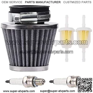 42mm Air Filter Compatible with 200cc 250cc ATVs Quad Dirt Pit Bikes GY6 125cc 150cc Scooter Moped Howhit 150cc with Fuel Filter Spark Plug