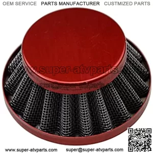35mm Red Air Filter for ATV Dirt Bike Go Kart Pit Bike 4 Wheeler Quad Dune Buggy