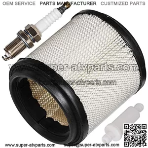 7080369 Air Filter Cleaner with Inline Fuel Filter 2530009 Spark Plug replacement for ATV Trail Boss 250 Trail Blazer 250 Xplorer; Polaris 300 300 350L Big Boss 400 Sportsman 400L Sport 400