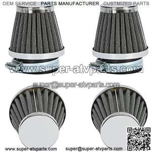 Motorcycle Air Filters Round Tapered Clamp-on Pod Intake Filter Cleaner for Yamaha Honda Suzuki Kawasaki Dirt Bike ATV Moped Pit Bike Scooter Vintage(54mm)