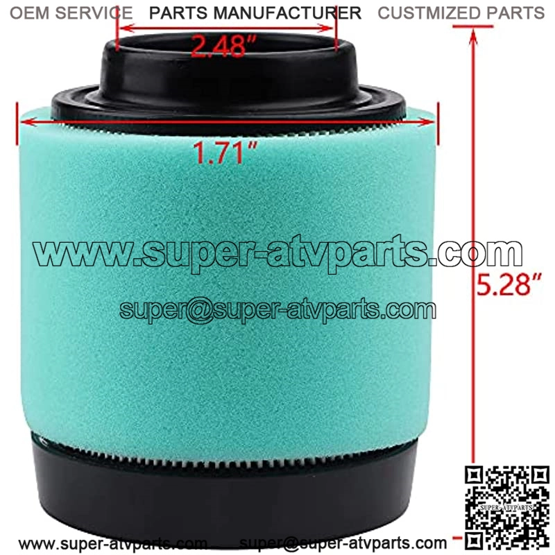2 Packs 1253372 Air Filter Replacement for Polaris Magnum 330 Air Filter Blazer 325 Quad ATV - Image 2