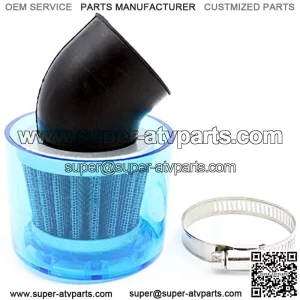 35mm Air Filter Cleaner 45 Degree Bend Splash Proof Plastic Cover Waterproof 50cc - 90cc 110cc 125cc Motorcycle ATV Quad Scooter Go Kart Moped Pit Dirt Racing Super Pocket Bike Baja TaoTao