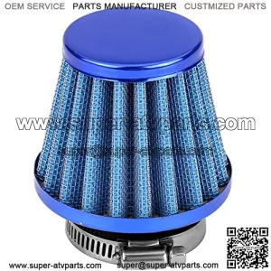38mm Air Filter Intake Induction Kit for Off-road Motorcycle ATV Quad Dirt Pit Bike (Blue)