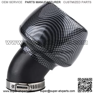 48mm Motorcycle Air Filter Carbon Fiber Universal Air Filter Cleaner for 150cc 200cc 250cc Scooter Motorcycle ATV Pocket Bike
