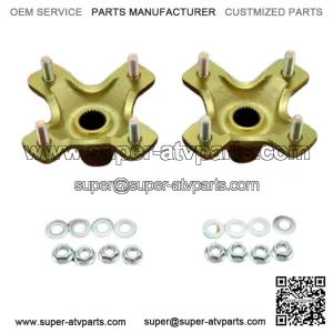 NEW 2 x REAR HUBS Honda 400EX 300EX TRX450R 4x110mm 1987-2020 + lugnuts (For: Honda)