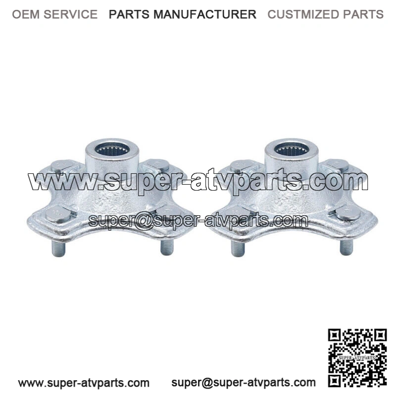 2 Pcs Rear Axle Wheel Hub w/Nut For 07-2013 Honda TRX420 FE TRX420FM Rancher 420 - Image 2